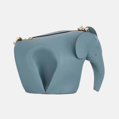 Loewe Elephant Mini Cross Bag,18CM - 로에베 엘리펀트 미니 크로스백 ,LOEB0022 ,18CM, 블루