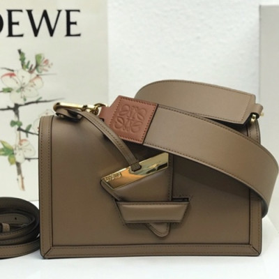 Loewe 2019 Barcelona Large Shoulder Bag, 24CM - 로에베 2019 바르셀로나 라지 숄더백 ,10157-LOEB0028, 24CM, 카키