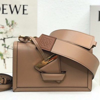 Loewe 2019 Barcelona Large Shoulder Bag, 24CM - 로에베 2019 바르셀로나 라지 숄더백 ,10157-LOEB0029, 24CM, 베이지핑크