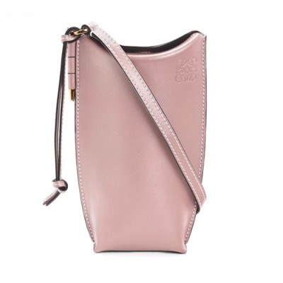 Loewe 2019 Gate Pocket Shoulder Cross Bag / Phone Bag, 19CM - 로에베 2019 게이트 포켓 숄더 크로스백 / 폰백 ,3051-LOEB0049,19CM, 핑크