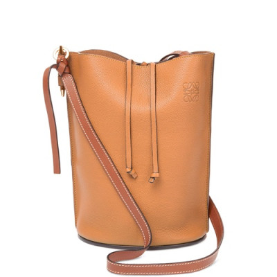 Loewe 2019 Gate Bucket Shoulder Bag, 28CM - 로에베 2019 게이트 버킷 숄더백 ,10188-LOEB0062,28CM, 브라운