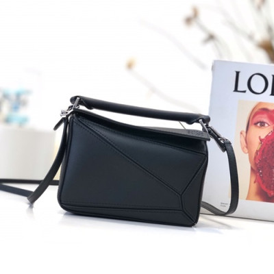 Loewe 2019 Puzzle Mini Shoulder Bag, 18CM - 로에베 2019 퍼즐 미니 숄더백 ,LOEB0127, 18CM, 블랙