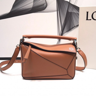 Loewe 2019 Puzzle Small Shoulder Bag, 24CM - 로에베 2019 퍼즐 스몰 숄더백 ,LOEB0136, 24CM,브라운