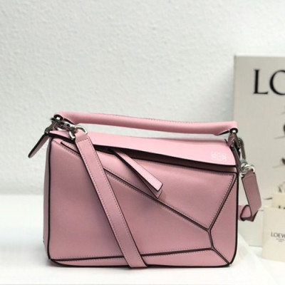 Loewe 2019 Puzzle Small Shoulder Bag, 24CM - 로에베 2019 퍼즐 스몰 숄더백 ,LOEB0138, 24CM,핑크