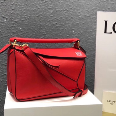 Loewe 2019 Puzzle Small Shoulder Bag, 24CM - 로에베 2019 퍼즐 스몰 숄더백 ,LOEB0159, 24CM,레드