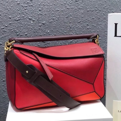 Loewe 2019 Puzzle Medium Shoulder Bag, 29CM - 로에베 2019 퍼즐 미듐 숄더백 ,LOEB0184, 29CM,레드