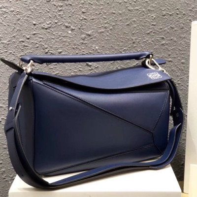 Loewe 2019 Puzzle Medium Shoulder Bag, 29CM - 로에베 2019 퍼즐 미듐 숄더백 ,LOEB0188, 29CM,네이비