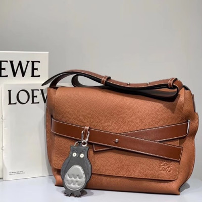 Loewe 2019 Messenger Shoulder Bag, 32CM - 로에베 2019 남성용 메신저 숄더백 ,LOEB0204, 32CM, 브라운