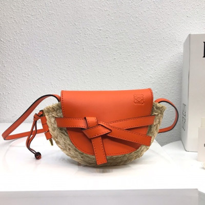 Loewe 2019 Gate Mini Shoulder Bag, 15CM - 로에베 2019 게이트 미니 숄더백 ,10182-LOEB0226,15CM, 오렌지