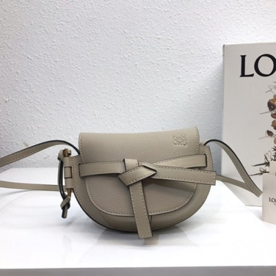 Loewe 2019 Gate Mini Shoulder Bag, 15CM - 로에베 2019 게이트 미니 숄더백 ,10182-LOEB0227,15CM, 오트밀