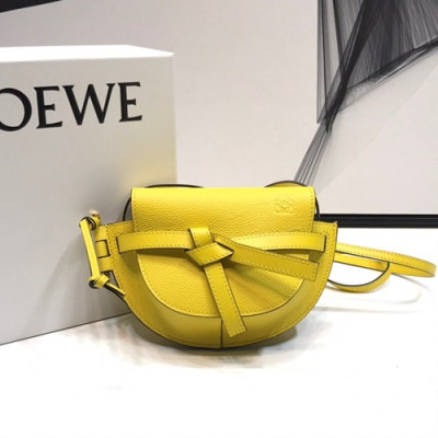 Loewe 2019 Gate Mini Shoulder Bag, 15CM - 로에베 2019 게이트 미니 숄더백 ,LOEB0229,15CM, 옐로우