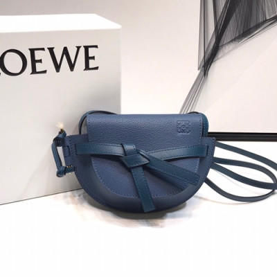 Loewe 2019 Gate Mini Shoulder Bag, 15CM - 로에베 2019 게이트 미니 숄더백 ,LOEB0230,15CM, 다크블루