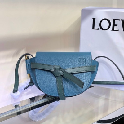 Loewe 2019 Gate Mini Shoulder Bag, 15CM - 로에베 2019 게이트 미니 숄더백 ,LOEB0236,15CM, 블루