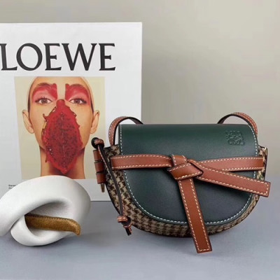Loewe 2019 Gate Mini Shoulder Bag, 15CM - 로에베 2019 게이트 미니 숄더백 ,LOEB0239,15CM, 다크그린