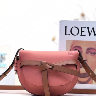 Loewe 2019 Gate Small Shoulder Bag,20CM - 로에베 2019 게이트 스몰 숄더백 ,LOEB0256, 20CM,코랄핑크