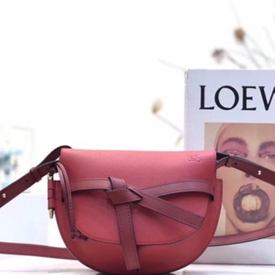 Loewe 2019 Gate Small Shoulder Bag,20CM - 로에베 2019 게이트 스몰 숄더백 ,LOEB0260, 20CM,레드