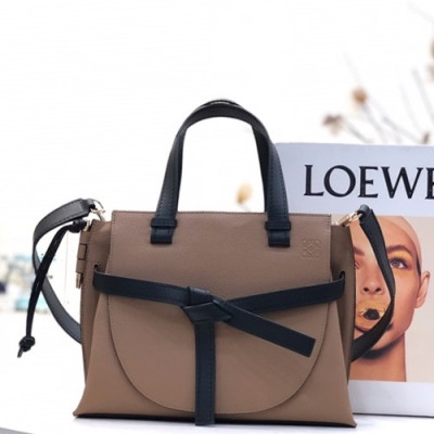 Loewe 2019 Gate Small Tote Shoulder Bag,30CM - 로에베 2019 게이트 스몰 토트 숄더백 ,LOEB0265, 30CM,베이지브라운