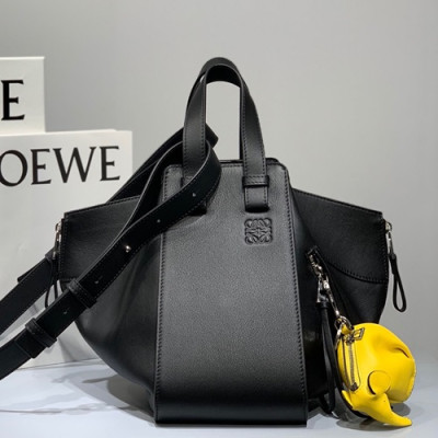 Loewe 2019 Hammock Small Tote Shoulder Bag, 29CM - 로에베 2019 해먹 스몰 토트 숄더백 ,3047-LOEB0285, 29CM, 블랙