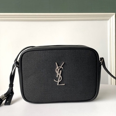 Saint Laurent 2019 Women Monogram Camera Shoulder Cross Bag,23CM - 입생로랑 2019 여성용 모노그램 카메라 숄더 크로스백 5817, SLB0436, 23CM,블랙