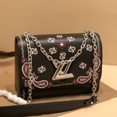 Louis Vuitton 2019 Leather Twist Shouder Bag,23cm - 루이비통 2019 레더 트위스트 숄더백 ,M50280,LOUB1466,23cm,블랙