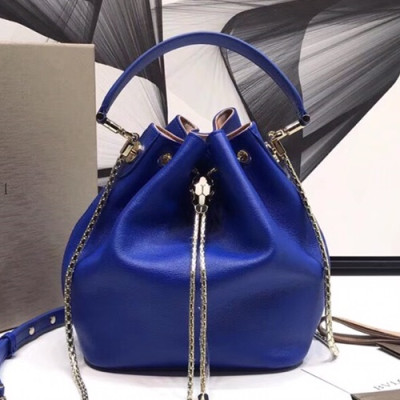 Bvlgari 2019 Bucket Tote Shoulder Bag,20CM - 불가리 2019 버킷 토트 숄더백,BVLB0119,20cm,블루