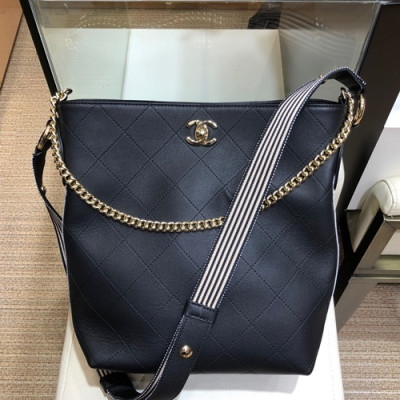 Chanel 2019 Women Tote Shoulder Bag,24CM - 샤넬 2019 여성용 토트 숄더백 CHAB0867,24CM,블랙