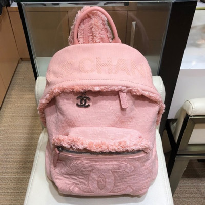 Chanel 2019 Wool Blend Women Back Pack ,39CM - 샤넬 2019 울 혼방 여성용 백팩,CHAB0895,39CM,핑크