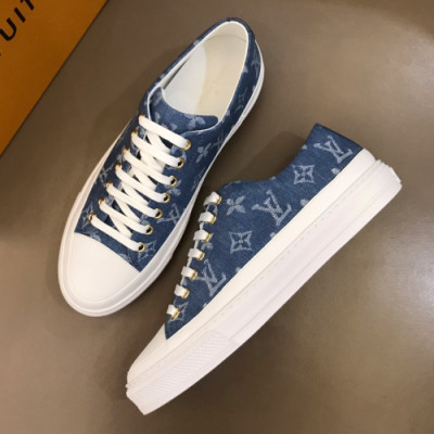 Louis Vuitton 2019 Mm/Wm Signature Logo Denim Sneakers  - 루이비통 남자 시그니처 로고 데님 스니커즈 Lou0947x.Size(225 - 270).블루