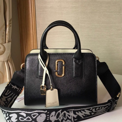 Mark Jacobs 2019 Leather Women Tote Shoulder Bag,25cm - 마크제이콥스 2019 레더 여성용 토트 숄더백,MJB0042 ,25cm,블랙