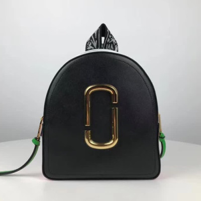 Mark Jacobs 2019 Leather Women Back Pack,23cm - 마크제이콥스 2019 레더 여성용 백팩,MJB0077 ,23cm,블랙