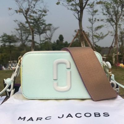 Mark Jacobs 2019 Leather Women Camera Shoulder Bag,19cm - 마크제이콥스 2019 레더 여성용 카메라 숄더백,MJB0099,19cm,스카이블루