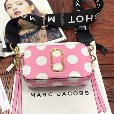 Mark Jacobs 2019 Leather Women Camera Shoulder Bag,18cm - 마크제이콥스 2019 레더 여성용 카메라 숄더백,MJB0118,18cm,핑크