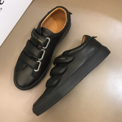 Givenchy 2019 Mens Logo Leather Sneakers - 지방시 남성 로고 레더 스니커즈 Giv0199x.Size(240 - 270).블랙