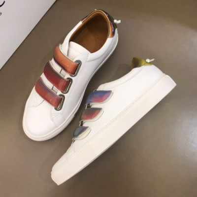 Givenchy 2019 Mens Logo Leather Sneakers - 지방시 남성 로고 레더 스니커즈 Giv0200x.Size(240 - 270).화이트