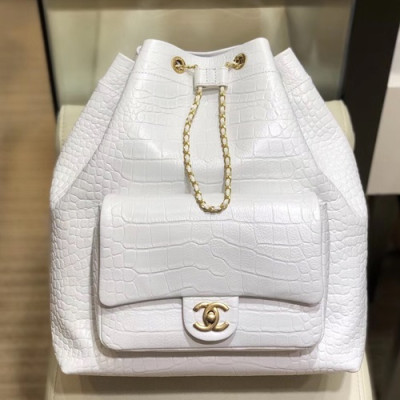 Chanel 2019 Leather Women Back Pack ,33CM - 샤넬 2019 레더 여성용 백팩,CHAB0933,33CM,화이트