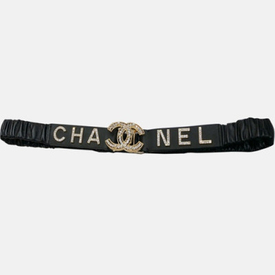 Chanel 2019 Ladies Leather Belt - 샤넬 2019 여성용 레더 벨트 CHABT0001.Size(3.0cm).블랙