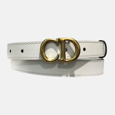 Christian Dior 2019 Ladies Leather Belt - 크리스챤 디올 2019 여성용 레더 벨트 DIOBT0002,Size(2.0CM).화이트