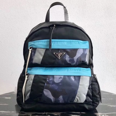 Prada 2019 Nylon Mens Back Pack ,40CM - 프라다 2019 나일론 남성용 백팩 2VZ025 - 2,40CM,블랙