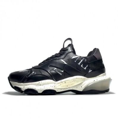 Valentino 2019 Mens Garavani Bounce Sneakers - 발렌티노 남성 로고 레더 스니커즈 Val0225x.Size(240 - 275).블랙