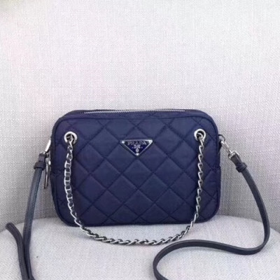 Prada 2019 Nylon Tote Shoulder Cross Bag,22CM - 프라다 2019 나일론 토트 숄더 크로스백,BL0910-2,22cm,블루