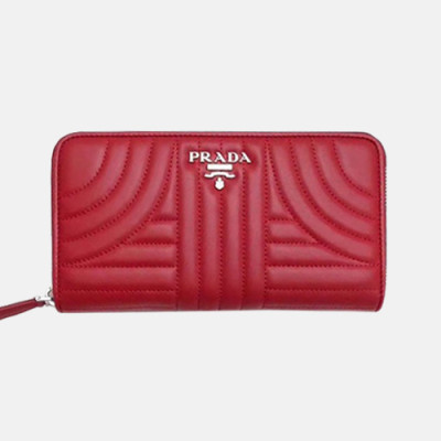 Prada 2019 Ladies Leather Wallet 1ML506 -프라다 2019 여성용 레더 장지갑,PRAW0100, 20CM,레드