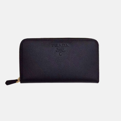 Prada 2019 Ladies Leather Wallet 1ML506 -프라다 2019 여성용 레더 장지갑,PRAW0102, 20CM,블랙