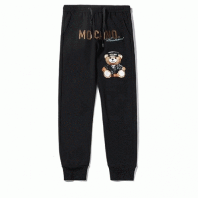 Moschino 2019 Mm/Wm  Cotton Pants - 모스키노 남자 고튼 캐주얼 추리닝 바지  Mospa0001.Size(m - 2xl).블랙,화이트