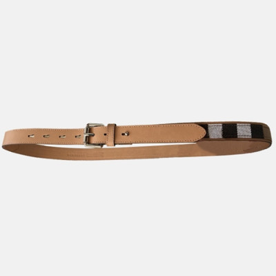 Burberry 2019 Ladies Leather Belt - 버버리 2019 여성용 레더 벨트 BURBT0002.Size(2.5cm).카멜베이지