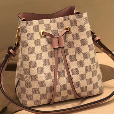 Louis Vuitton 2019 Neonoe Women Mini Bucket Bag,20cm - 루이비통 2019 네오 노에 여성용 미니 버킷백,M52853,LOUB1511,20cm,화이트