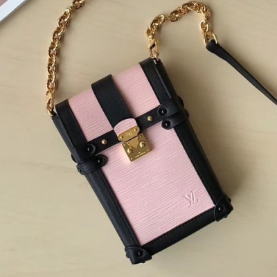 Louis Vuitton 2019 Chian Shouder Cross Bag / Phone Bag,13cm - 루이비통 2019 체인 숄더 크로스백/폰백 ,M63913,LOUB1527,13cm,핑크
