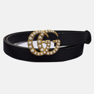 Gucci 2019 Ladies Leather Belt - 구찌 2019 여성용 레더 벨트 GUBT0032.Size(2.0cm).블랙