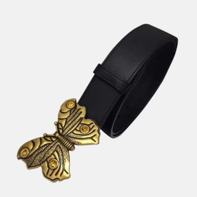 Gucci 2019 Ladies Leather Belt - 구찌 2019 여성용 레더 벨트 GUBT0035.Size(3.8cm).블랙
