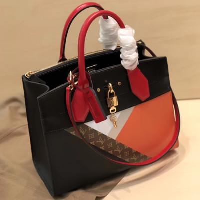 Louis Vuitton 2019 City Steamer Tote Bag,31cm - 루이비통 2019 시티 스티머 토트백 M53802,LOUB1541,31cm,블랙