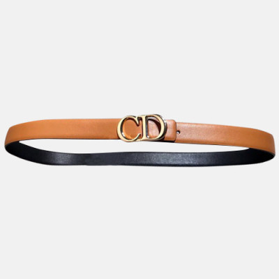 Christian Dior 2019 Ladies Leather Belt - 크리스챤 디올 2019 여성용 레더 벨트 DIOBT0008,Size(2.5CM).브라운